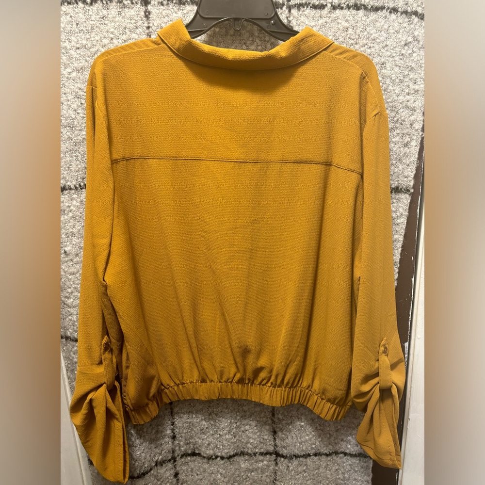 Ambiance Gold long sleeve button up shirt